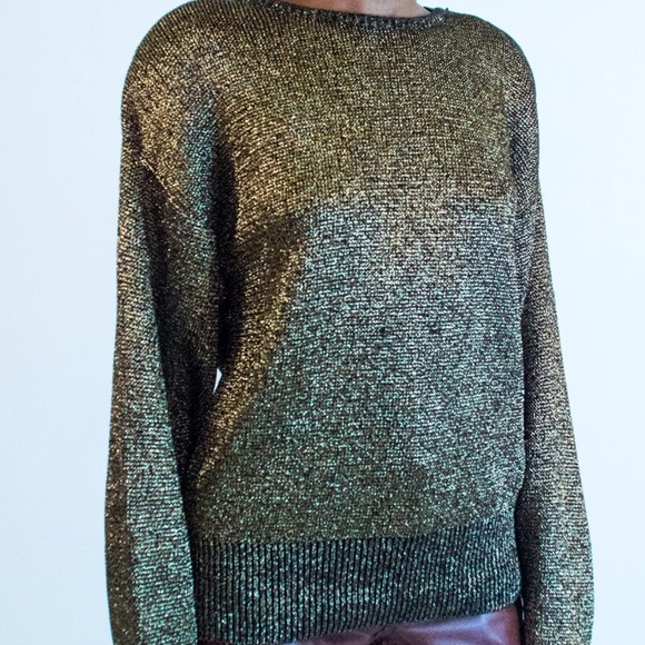 Vintage Pierre Cardin gold sweater, Medium - Picture 6 of 6